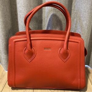 Furla Women's Satchel in Bold Orange